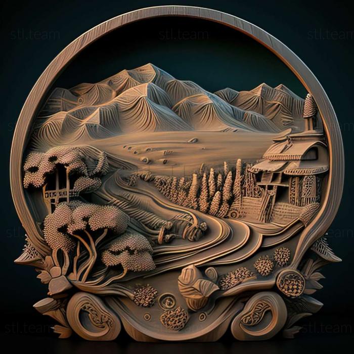 3D model On the hills of Manchuria game (STL)